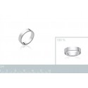 Bague argent 925/000 rhodiée