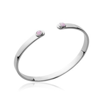 Jonc argent 925/000 rhodiée pierre synthétique 871XSZ58