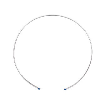 Collier argent 925/000 rhodiée pierre synthétique 871XSZ13