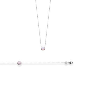 Bracelet argent 925/000 rhodiée oz pierre synthétique