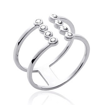 Bague argent 925/000 rhodiée oz BCEHGBA