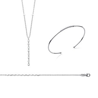 Jonc argent 925/000 rhodiée oz