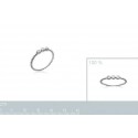 Bague argent 925/000 rhodiée oz