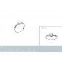 Bague argent 925/000 rhodiée oz
