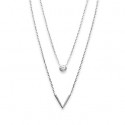 Collier argent 925/000 rhodiée oz