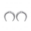 Boucle d'oreilles argent rhodiée 925/000 oz