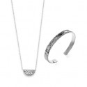 Collier argent 925/000 rhodiée oz