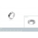 Bague argent 925/000 rhodiée oz