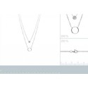 Collier argent 925/000 rhodiée