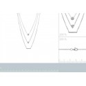 Collier argent 925/000 rhodiée