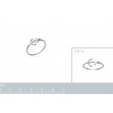 Bague argent 925/000 rhodiée