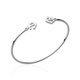 Jonc argent 925/000 rhodiée pierres synthétiques 721XSZ58