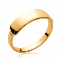 Bague plaqué-or 750/000 3 microns