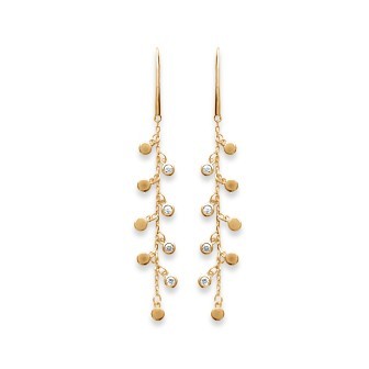 Boucle d'oreilles plaqué-or 750/000 3 microns oz 25QSD10