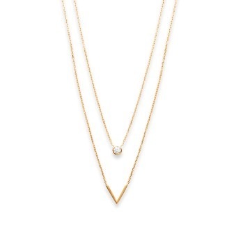 Collier plaqué-or 750/000 3 microns oz