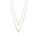 Collier plaqué-or 750/000 3 microns oz