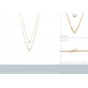 Collier plaqué-or 750/000 3 microns oz