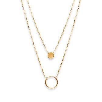 Collier plaqué-or 750/000 3 microns