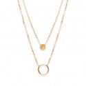 Collier plaqué-or 750/000 3 microns