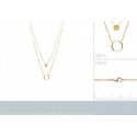 Collier plaqué-or 750/000 3 microns