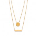 Collier plaqué-or 750/000 3 microns