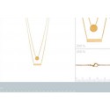 Collier plaqué-or 750/000 3 microns