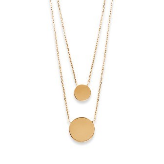 Collier plaqué-or 750/000 3 microns