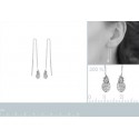 Boucle d'oreilles argent 925/000 rhodiée