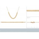 Bracelet femme plaqué-or 750/000 3 microns