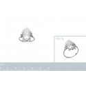 Bague argent 925/000 rhodiée