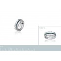 Bague argent 925/000 rhodiée pierre synthétique