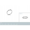 Bague argent 925/000 rhodiée oz