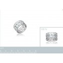 Bague argent 925/000 rhodiée pierre synthétique