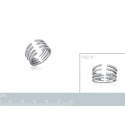 Bague argent 925/000 rhodiée oz micro serti