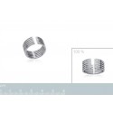 Bague argent 925/000 rhodiée oz micro serti