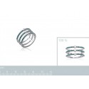 Bague argent 925/000 rhodiée oz pierre synthétique