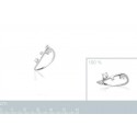 Bague argent 925/000 rhodiée oz