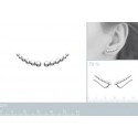 Contour d'oreilles argent rhodiée 925/000