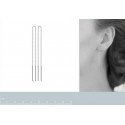 Boucles d'oreilles argent rhodiée 925/000