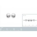 Boucles d'oreilles argent rhodiée 925/000