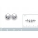 Boucles d'oreilles argent rhodiée 925/000
