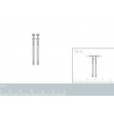 Boucles d'oreilles argent rhodiée 925/000 oz