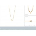 Collier plaqué-or 750/000 3 microns