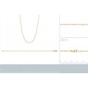Bracelet plaqué-or 750/000 3 microns