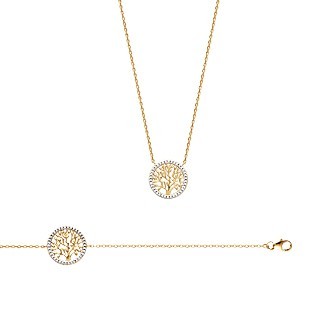 Bracelet plaqué-or 750/000 3 microns oz bicolore