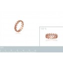 Bague plaqué-or rose 750/000 5 microns oz