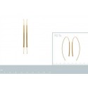 Boucles d'oreilles plaqué-or 750/000 3 microns