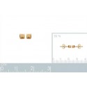 Boucles d'oreilles plaqué-or 750/000 3 microns