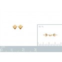 Boucles d'oreilles plaqué-or 750/000 3 microns