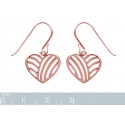 Boucles d'oreilles plaqué-or rose 750/000 3 microns